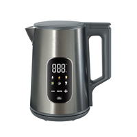 Bouilloire électrique intelligente turque avec contrôle par application Wifi, 1,7 L, acier inoxydable 304, PP 40 100 ℃   Théière double pour garder au chaud, idéale pour la maison