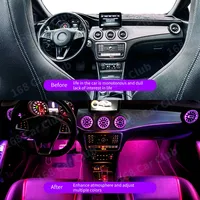Diffuseur d'air LED à lumière ambiante pour Mercedes Classe A W176 / Classe B W246 / Classe CLA W117 / Classe GLA X156 |   Contrôle de l'écran