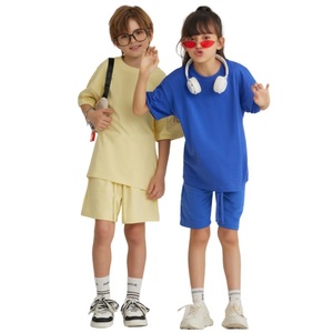 Vêtements pour enfants BT034 |   T-shirts à manches courtes en pur coton tie-dye rétro américain pour garçons et filles, anti-humidité - Product Image 4