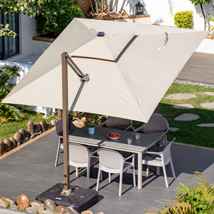 Nuevo diseño LED luz solar Patio Roma sombrilla plegable impermeable paraguas romano para sombreado de jardín para muebles de exterior uso en gimnasio - Product Image 3