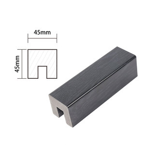 <span class=keywords><strong>Rampe</strong></span> d'<span class=keywords><strong>escalier</strong></span> en <span class=keywords><strong>PVC</strong></span> durable, tube carré, faible entretien, design moderne, main courante de sécurité avec garde-corps en verre pour usage <span class=keywords><strong>extérieur</strong></span> et intérieur - Product Image 2