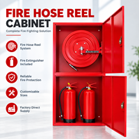 Armoire pour enrouleur de tuyau d'incendie, boîte pour extincteur à poudre sèche, équipement de lutte contre l'incendie intégré, personnalisable OEM