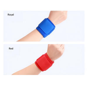 Venta al por mayor ajustable de neopreno gimnasio bolos levantamiento de pesas presión fija muñequera envuelve banda muñequera guardia - Product Image 4