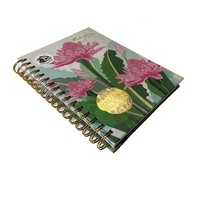 Carnets de notes en papier à couverture rigide Agenda A5 Spirale Mensuel Budget Quotidien Planificateur Agenda Journal Vente en gros Logo personnalisé Nouvelle reliure à spirale