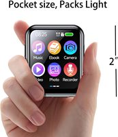 Mini lecteur de musique audio vidéo MP3 avec caméra USB voix numérique écran tactile lecteur de musique avec écouteur