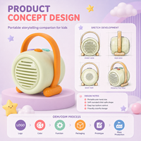 Lecteur d'histoires audio pour enfants, haut-parleur HiFi sans écran, boîte à musique d'apprentissage des langues pour enfants