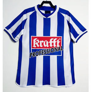 Camiseta de Fútbol Retro de Verano 2002/03 del Real Sociedad, Secado Rápido, Manga Corta, Poliéster/Nailon, Unisex, Adulto, Europeo - Product Image 1