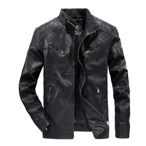 Giacca di pelle da uomo di alta qualità all'ingrosso giacca di Bomber Casual di nuovo Design per giovani uomini - Product Image 1