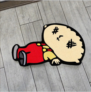Alfombra de suelo para el hogar <span class=keywords><strong>Kuso</strong></span> creativa de dibujos animados, manta decorativa de poliéster para sala de estar, dormitorio, estudio, mecedora, transfronteriza - Product Image 5
