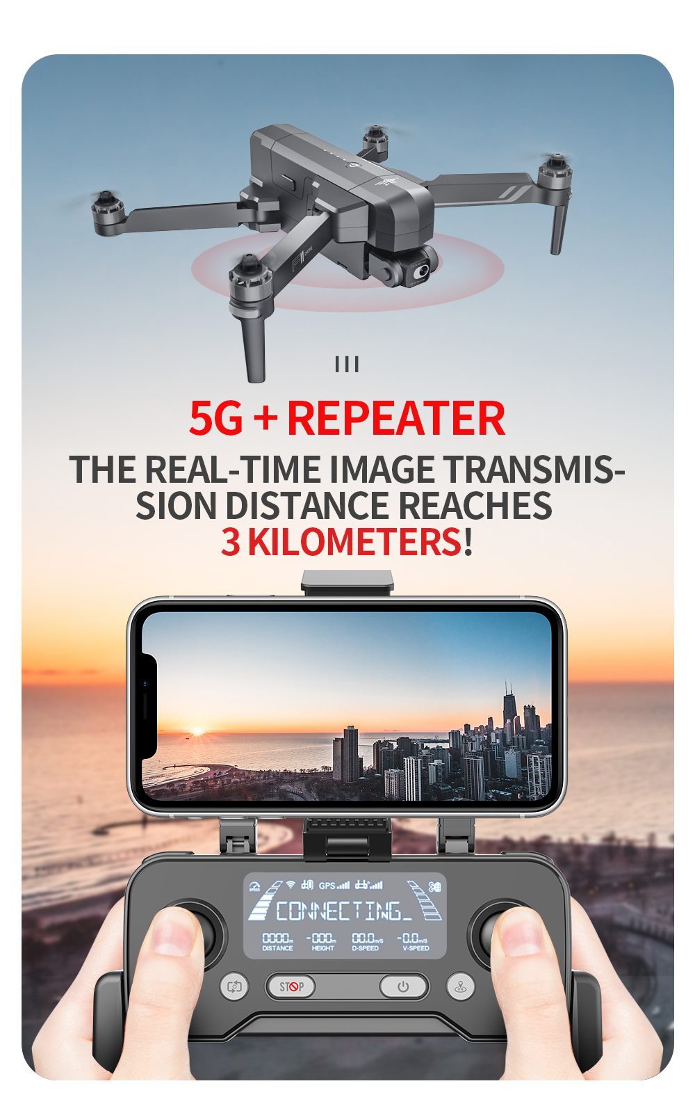 SJRC F11 F11s 4K Pro Drone 3KM PTZ Version True 4K Camera GPS Drone 2-axis Gimbal 5G WIFI FPV Brushless Professional RC Dron RTF