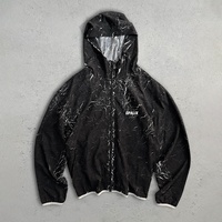 Vestes coupe-vent imperméables légères personnalisées pour hommes, réactives au stress, réversibles, dynamiques, en polyester
