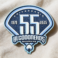 Badges personnalisables en silicone écologique résistant à l'eau, à motifs de dessins animés, décorés de paillettes, lavables - Football
