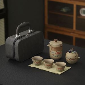 Service à thé portable Kung Fu avec théière à préparation rapide et sac de rangement pour les voyages d'affaires, le camping et les cadeaux promotionnels - Product Image 4