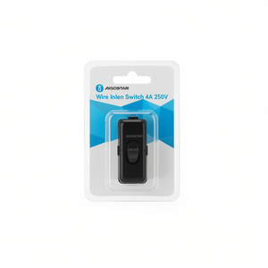 Interruptor en línea Aigostar, 4A, 250V, material de PVC negro, L61xW26xH19mm, para dispositivos eléctricos - Product Image 1