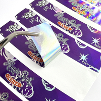 Étiquette inviolable personnalisée pour boîte de conserve, avec vernis 3D, UV sélectif, feuille holographique tactile, sceau en relief et autocollants perforés sur le couvercle et les côtés