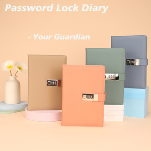 Mật Khẩu Khóa máy tính xách tay Nhật ký cuốn sách Sản xuất nhà máy <span class=keywords><strong>2025</strong></span> đầy màu sắc Macaron A5 bán buôn có thể tùy chỉnh Quà Tặng bìa cứng FSC - Product Image 4