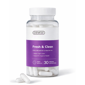 Capsules d'acide borique à marque privée OEM pour l'équilibre du pH féminin, élimination des odeurs, avec herbes naturelles, améliorent la santé vaginale pour adultes - Product Image 1