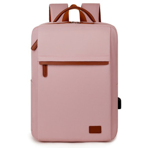 Laptop <b>Backpack</b> <b>Large</b> Capacity Gray Unisex Travel Bag With Handle Spring 2026 - Product Image 2