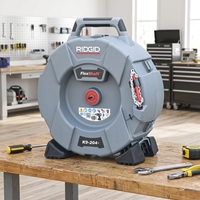 Machine de nettoyage de canalisations à entraînement par perceuse AMJET&RIDGID K9-204, pour tuyaux de 50 à 200 mm, déboucheur de tuyaux portable avec câble de 21,3 m pour la cuisine