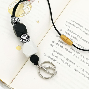 สายคล้องคอแบบลูกปัดส่วนตัวสำหรับกุญแจหรือบัตรประจำตัว ของขวัญสำหรับครู ของขวัญสำหรับพยาบาล ของขวัญสำหรับนักเรียน สายคล้องบัตรประจำตัว สายคล้องคอแบบลูกปัดซิลิโคน - Product Image 6