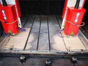 Bonne qualité deux têtes marbre granit CNC routeur CNC béton bordure pierre gravure Machine - Product Image 2