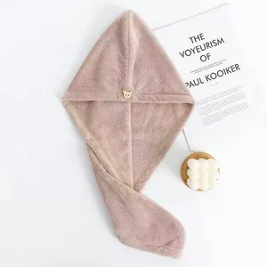 Serviette de bain pour adulte en microfibre ultra-fine, bonnet de séchage rapide pour cheveux, turban de sport, serviettes de bain douces pour sécher les cheveux - Product Image 1