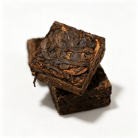 Thé Pu'er en briques carrées Xiaohusai 2024, issu de plantes anciennes, disponible en détail ou en gros, idéal comme cadeau