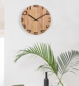 Orologio <span class=keywords><strong>da</strong></span> <span class=keywords><strong>Parete</strong></span> in Legno dal Design Artistico, Silenzioso, Minimalista, con Movimento Senza Ticchettio, Moderno Orologio Rotondo per Casa, Ufficio e Cameretta - Product Image 2