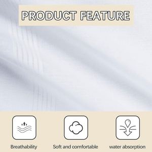 Mouchoirs blancs personnalisés pour hommes, logo, 100% coton, mouchoirs doux en coton pour hommes, 16x16, mouchoirs pour hommes en gros - Product Image 3