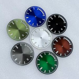 Tùy Chỉnh 8285 Không Phát Sáng Quay Số S Biểu Tượng Phong Trào Xem Thoáng Khí Thép Không Gỉ Màu Xanh 31Mm Các Bộ Phận Đồng Hồ - Product Image 5