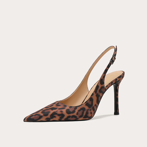 <span class=keywords><strong>Tacchi</strong></span> alti a punta <span class=keywords><strong>leopardati</strong></span> con 2025 di alto senso primavera ed estate nuova bocca poco profonda Sexy piedi non stanchi sandali donna - Product Image 6