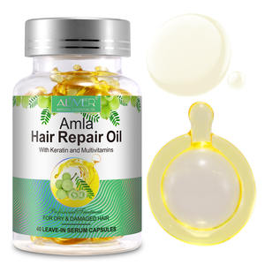 עליבר טיפוח שיער אורגני אמלה שמן אתרי שמן לתיקון שיער קפסולות סרום להשאיר בצמיחת שיער עם מולטי ויטמינים קרטין - Product Image 2