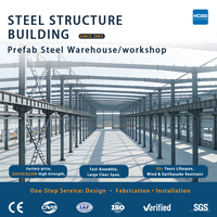 Almacén Prefabricado de Acero Resistente al Fuego, Kits de Estructura de Acero Q235b Q355b, Sistema de Aislamiento con Paneles Sándwich para Construcción