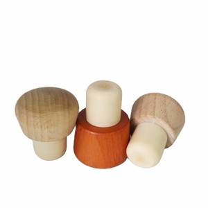Bouchons <span class=keywords><strong>de</strong></span> liège synthétique <span class=keywords><strong>de</strong></span> haute qualité Bouteille en verre à dessus en bois à bas <span class=keywords><strong>prix</strong></span> pour l'eau avec liège à haute teneur en polymère avec liège en bois - Product Image 1