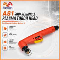 Tête de torche de découpe plasma HF A81 80A avec poignée carrée rouge, ensemble de remplacement pour machines de découpe plasma industrielles - Vente en gros