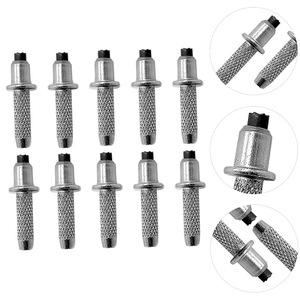 Embouts de bâtons de randonnée en acier au carbone, alliage résistant à l'usure, remplacement pour bâtons de randonnée, couleur argent - Product Image 5