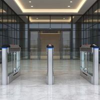 Portillon pivotant anti-collision pour intérieur, sécurité de la maternelle, acier inoxydable de haute qualité, accès au terrain de jeux pour enfants