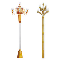 Lampadaire LED carré extérieur personnalisé, étanche, pour jardin, alimentation CA, indice IP65, panneau solaire, détecteur de mouvement, télécommande