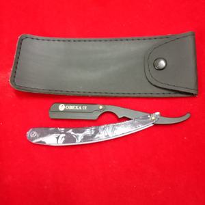 Maquinilla de afeitar de seguridad profesional para peluquero, hoja única de borde recto de acero inoxidable para uso facial y corporal - Product Image 2