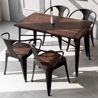 Ensemble table et chaises de salle à manger en bois massif de style moderne HUALIN pour hôtel, café, bar, restaurant