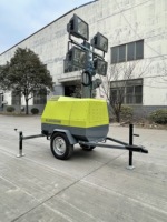 Tour d'éclairage mobile 4x400W LED avec générateur diesel silencieux 5KVA