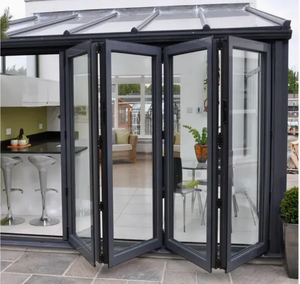 Bán buôn bi-gấp Kính Patio cửa Swing mở phong cách cho bên ngoài phòng ngăn và phân vùng bức tường rèm - Product Image 6