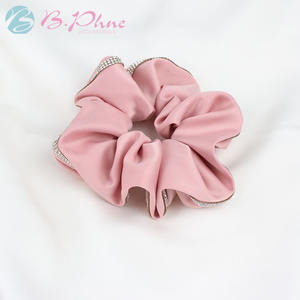 Populaire De Luxe Strass Brillant Bling Diamant Cheveux Chouchous Élastique Cheveux Tiel Ponytail Holder Soie Chouchous - Product Image 2