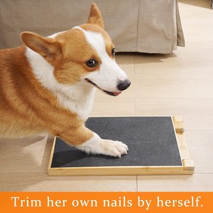 Rascador de uñas para perros transfronterizo, lima de uñas para mascotas, juguete para mascotas, escalera para mascotas, tabla rascadora plegable de bambú y madera - Product Image 3