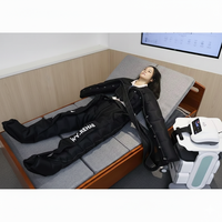 Masseur à compression d'air de qualité médicale à 8 chambres, compression pneumatique intermittente pour la physiothérapie et la récupération post-chirurgicale