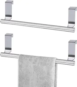 Cabinet Door Towel Bar Dish Towel Rack for Cabinet Stainless Steel Kitchen Towel Holder Over The Door Hand