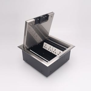 Boîte de sortie au sol avec prise électrique, boîte de base et sortie de câble à fermeture automatique - Product Image 1