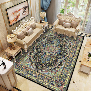 Alfombra Antideslizante de Terciopelo Cristalino Ecológica Acolchada de Estilo Persa Moderno de Alta Calidad, Adecuada para Salas de Estar y Hogares - Product Image 5
