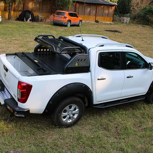Isuzu D-Max Pickup Accesorios Retráctil Roll-Up Four-Folding Tonneau Cover Aleación de aluminio Pickup Colcha Cubierta de barril de vino - Product Image 3