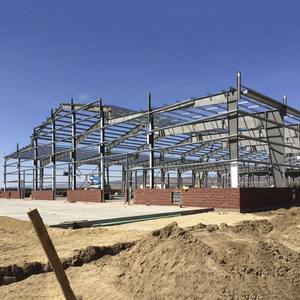 Bâtiment d'entrepôt préfabriqué <span class=keywords><strong>en</strong></span> structure métallique à ossature portique pour atelier industriel 5000 ㎡   Kits de cadres métalliques robustes - Product Image 2